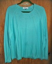 TanJay SZ Large Mint Green Light Knit Sweater  - £9.74 GBP