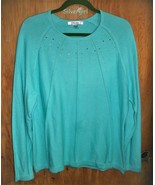 TanJay SZ Large Mint Green Light Knit Sweater  - $16.44 CAD