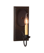 Wood &amp; Metal Wooden Wall Fixture Wilcrest Candle Sconce  in Black - $2,220.58 MXN