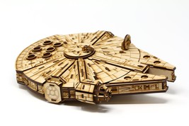 3D Wood Puzzle | M Falcon Spaceship 3D Puzzle | 3mm MDF Wood Board Puzzl... - £32.73 GBP