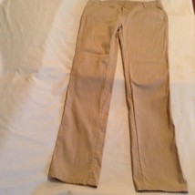 Justice pants Girls Size 16 simply low straight khaki uniform pants  - £14.21 GBP