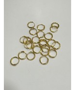 Lotto All&#39;Ingrosso 24 Immagine 10 MM Placcato Oro Orecchini a Cerchio - $51.84 CAD