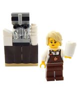 New Minifigure Barista Lot Food Coffee Worker Set Gifts Toys - $29.99