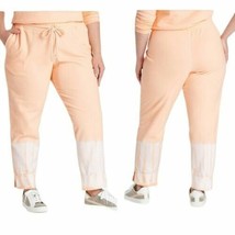 Universal Thread Orange Cream Tie Dye Jogger Women&#39;s Lounging Sweatpants... - £12.58 GBP