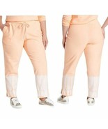 Universal Thread Orange Cream Tie Dye Jogger Women&#39;s Lounging Sweatpants... - £12.35 GBP