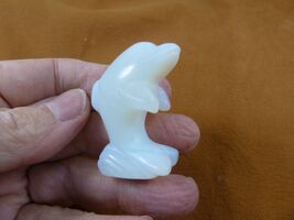 Y-DOL-JU-572 White Opalite DOLPHIN JUMPING figurine Porpoise gemstone st... - €13,46 EUR