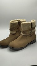 Katliu Boots Mid-Calf Winter Tan Booties 9.5  Fur Lined - £23.48 GBP