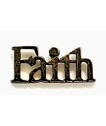 Tiffany &amp; Co Sterling Silver Faith Pin VTG Inspirational Religious Word ... - $1,424.65 MXN