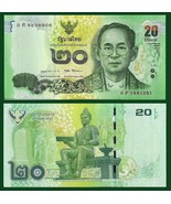 10 notes -Thailand P118, 20 Baht, King Rama IX / King Ramkhamhaeng, UNC ... - $361.13 MXN