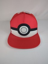 Pokemon Poke Ball Baseball Snapback Hat - Red, Youth (OSFM) NEW With Tags - £11.36 GBP