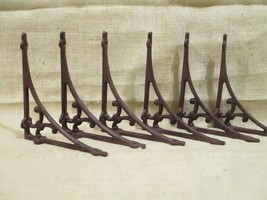 6 Shelf Brackets Corbels Wall Cast Iron Rustic Farmhouse 7 1/2&quot; X 6 1/4&quot;... - $44.99