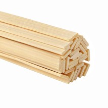 100 Pieces Bamboo Sticks, Wood Strips Wooden Extra Long Sticks For Crafting (15. - £18.22 GBP