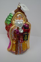 Christopher Radko Enchanted Noel Large Glass Santa Clause Ornament - £66.88 GBP