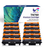 10Pk Compatible For Brother Tn760 Tn730 Toner Mfc-L2710Dw Mfc-L2690Dw Hl... - £95.17 GBP