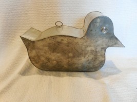 Antique Soldered Tin Duck Cake Mold - £39.52 GBP