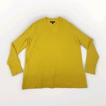 Banana Republic Yellow V-Neck Sweater Sz S Long Sleeve Pullover Acrylic ... - $21.77