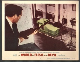 World the Flesh and the Devil-Lobby Card-#2-1959-Mel Ferrer-Harry Belafonte - £42.66 GBP