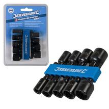 Silverline Magnetic Nut Socket Driver Set ¼”–½” Metric for Electric Dril... - €9,73 EUR