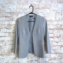 Theory Lindrayia Open Blazer in Stretch Wool Gray Size 0 - £39.56 GBP