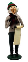 Byers Choice Victorian Man Caroler Sheet Music Tan Coat 1985 13 inch Bumpy Base - £41.84 GBP