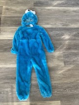 Cookie Monster Costume 3T-4T   Blue 2-Piece Suit Jumpsuit + Hood - £13.49 GBP