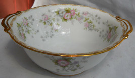 2 NORITAKE PETITE FLEUR PETITEFLEUR LUGGED CEREAL BOWLS 4021 PINK FLOWERS - $29.61