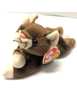 TY Beanie Babies POUNCE Brown Cat Plush - $94.08 MXN