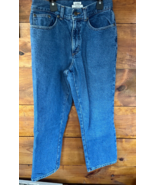 Women’s LL Bean Flannel Lined Jeans Sz 10P Original Fit Relaxed 272283 - $410.89 MXN