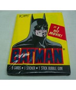 Vintage 1989 TOPPS BATMAN Dc Comics Movie Unopened Wax Pack of Cards NEW - $16.98 CAD