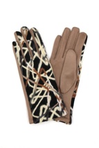 Geometric Multicolor Embroidered Smart Touchgloves - $23.75