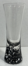 Tequila Rose Tall Shot Glass - Black &amp; White Confetti - 4-3/4&quot; Tall - £4.70 GBP