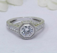 2Ct Rund Schliff VVS1 Diamant Kunst Deko Damen Verlobungsring 14K Weiß G... - $88.16