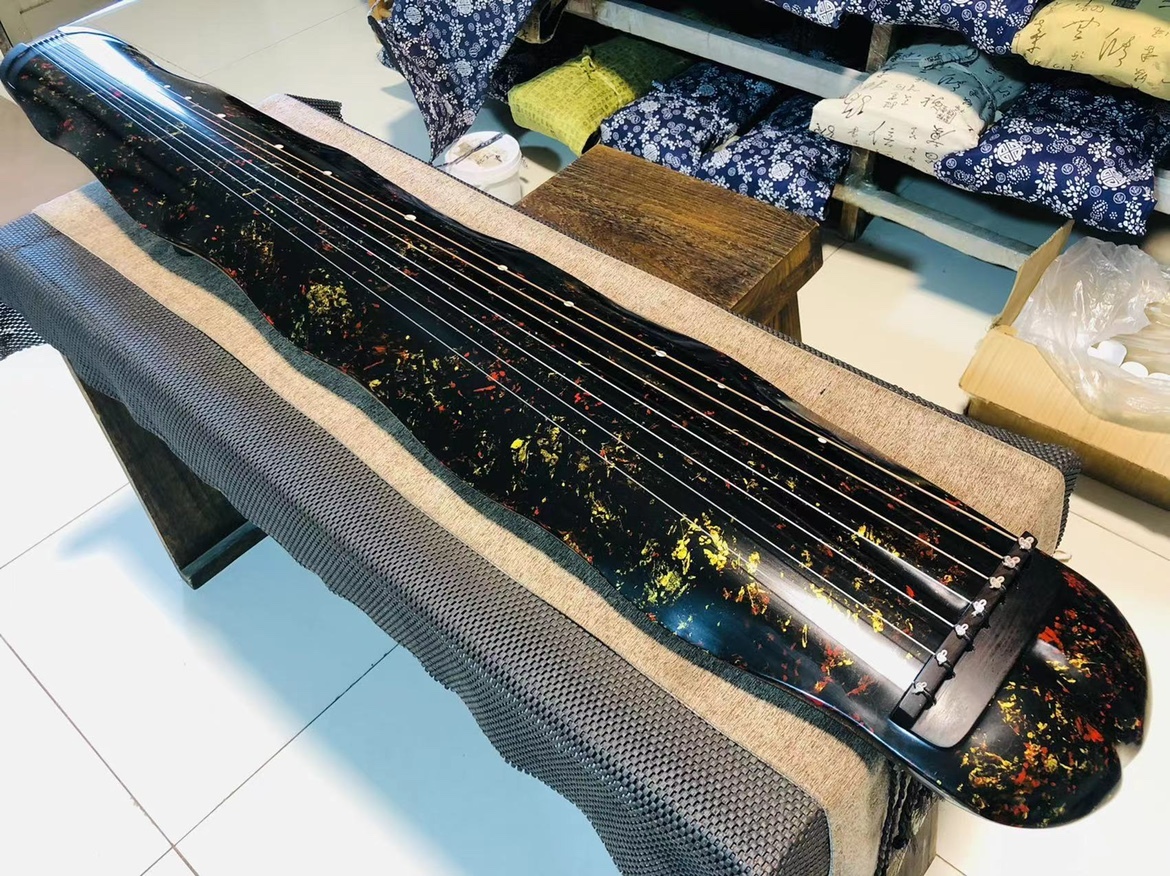 Guqin Banana leaf type old fir wood Chinese stringed instruments - $699.00
