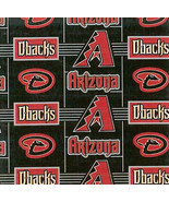 Arizona Diamondbacks MLB Baseball Team Print Fleece Fabric by the Yard s... - £29.81 GBP