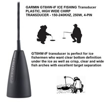 Garmin GT8HW-IF Ice Fishing, Plastic, High Wide Chirp Transducer - 150-240KHZ - £107.66 GBP