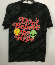 VIBES Size Medium Mens Black T-Shirt,” Don’t Believe the Hype”.   - £8.64 GBP