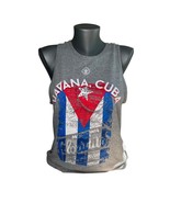 NWT New Havana Cuba Flag Delta Pro Weight Gray Tank Top Sleeveless Size ... - $10.83 CAD