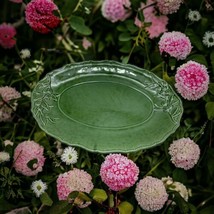 OLFAIRE Portugal Majolica Olives ? Large Green Platter 18&quot; * Has Crazing * - £51.42 GBP