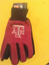 Size large NCAA Texas A&amp;M Aggies gloves sports utility work Brahma maroon New - £8.75 GBP