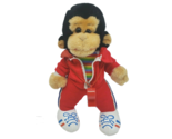VINTAGE SOFT THINGS BABY MONKEY RAINBOW SHIRT &amp; RED WHISTLE STUFFED ANIM... - $28.50