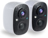 A Pair Of Gmk Security Cameras Wireless Outdoor, 1080P Color Night Visio... - $95.96