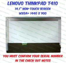 14.1&quot; 1440x900 Led Screen Lenovo 42T0730 Lcd Laptop LP141WP3(TL)(A1) - $76.67