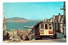 Cable Car Hyde Street San Francisco Street View California CA UNP Postcard 1970s - $4.99