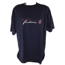 Cleveland Indians T Shirt Size XL Blue Embroidered Crable Vintage 1999 B... - $63.26 CAD