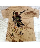 Star Wars Tee Shirt Size M Light Brown Multi Colored Graphic - $28.54