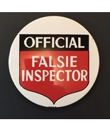 Vintage OFFICIAL FALSIE INSPECTOR Sexual Revolution  Button Pin 60s 70s ... - £12.56 GBP