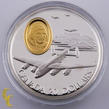 1990 Canada Sterling Silver &quot;The Lancaster&quot; $20 Dollars Commemorative w/... - £103.49 GBP