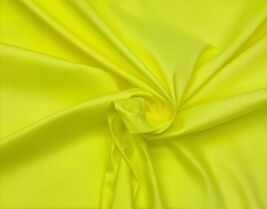 FLORESCENT YELLOW CANVAS TWILL 6 OZ COTTON MULTIUSE USA FABRIC BY 1/2 YA... - $5.93