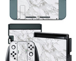 For Nintendo Switch White Pearl Console &amp; Joy-Con Controller Vinyl Skin ... - £9.41 GBP