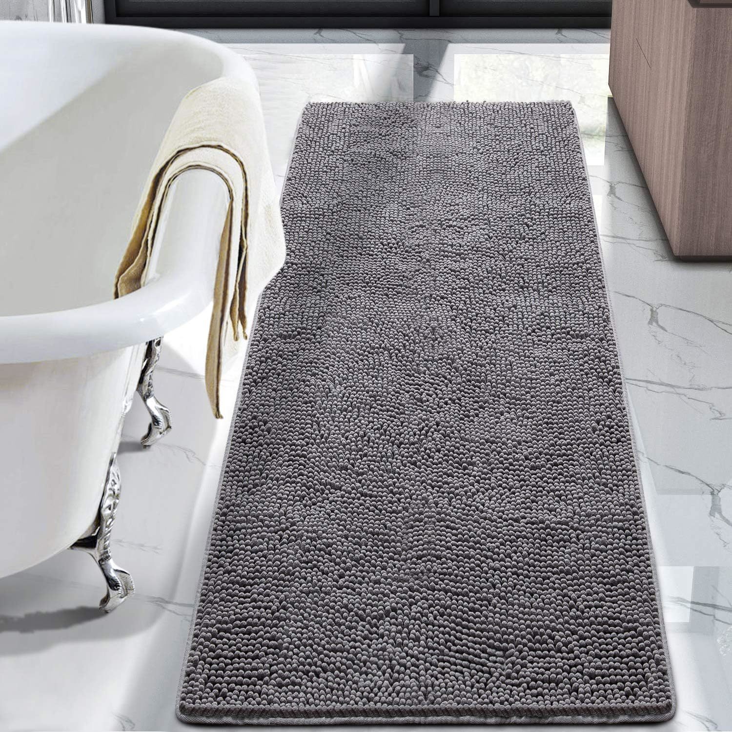Lochas Luxury Bathroom Rug Shaggy Bath Mat 24 X 60 Inch, Washable Non Sl... - $44.92